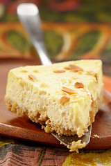 Image showing fresh cheesecake