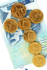 Image showing Serbian dinar coins