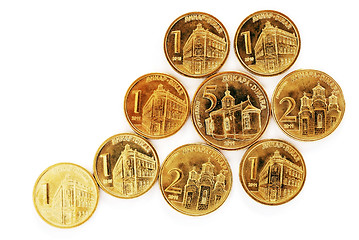 Image showing Serbian dinar coins