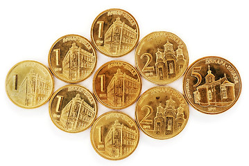 Image showing Serbian dinar coins