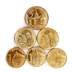 Image showing Serbian dinar coins