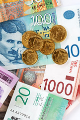 Image showing Serbian dinars