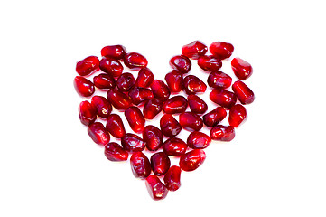 Image showing pomegranate heart