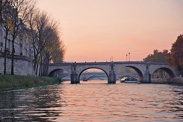 Image showing On the river Seine in Paris