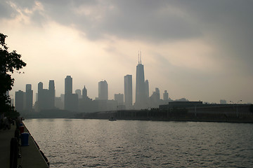 Image showing Chicago - Cloudy Skyline