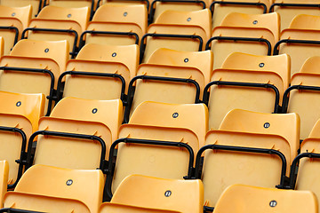 Image showing empty stadium seat