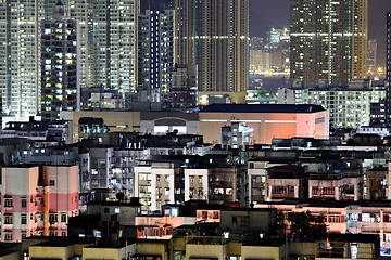 Image showing crowded building at night