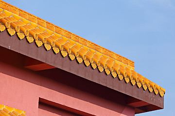 Image showing chinese temple roof