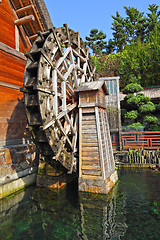 Image showing wooden waterwheel