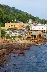 Image showing fishing village of Lei Yue Mun in Hong Kong