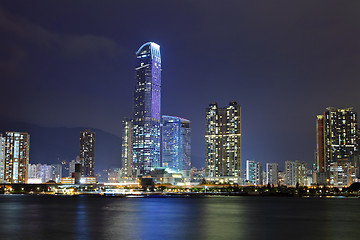 Image showing Tsuen Wan in Hong Kong at night