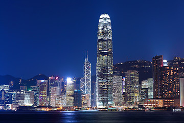 Image showing Hong Kong skyline at night