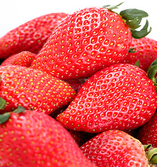 Image showing Strawberries isolated over white background