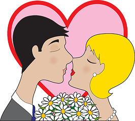 Image showing Couple Kissing