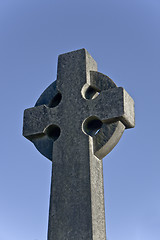 Image showing roughly-cut stone cross