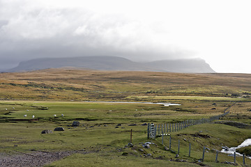 Image showing scottish landscape with mountains in background