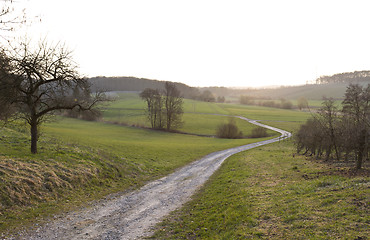 Image showing landscape with trail in south germany