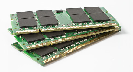 Image showing three so-dimm module for use in notebooks