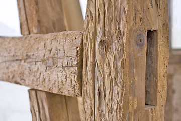 Image showing old carcass with woodworm
