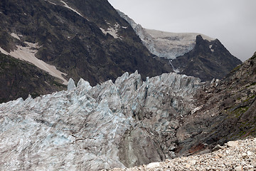 Image showing Glacier in Caucasus Mountains, Georgia.