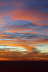 Image showing Sunrise sky over the sea