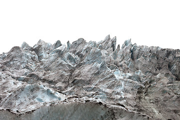 Image showing Icefall on white background