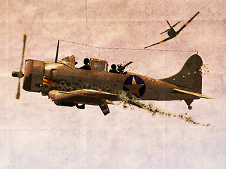 Image showing Dauntless Dive Bomber Plane