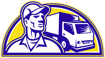 Image showing Removal Man Delivery Guy with Moving Van
