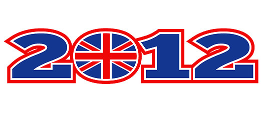 Image showing London 2012 British Union Jack flag