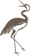 Image showing Crane  looking up