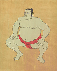 Image showing Japanese sumo wrestler