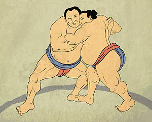 Image showing Japanese sumo wrestler
