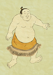 Image showing Japanese sumo wrestler