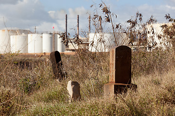 Image showing Abandoned chinese graveyard in Kauai