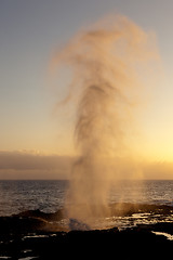 Image showing Spouting Horn off Poipu in Kauai