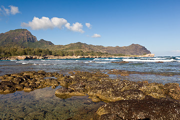 Image showing Maha'ulepu beach in Kauai