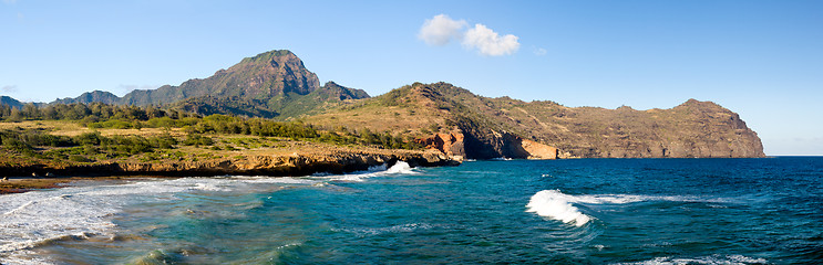 Image showing Maha'ulepu beach in Kauai