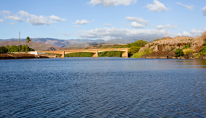 Image showing Estuary of Waimea River in Kauai