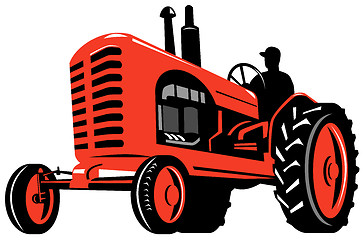 Image showing vintage farm tractor 