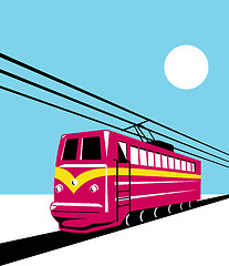 Image showing  electric passenger train 