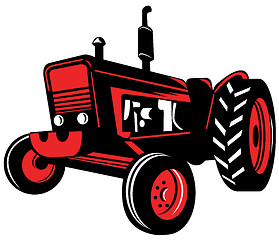 Image showing vintage farm tractor 