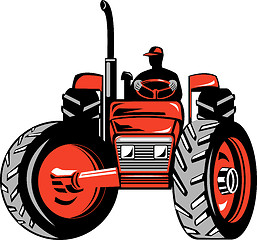 Image showing vintage farm tractor 