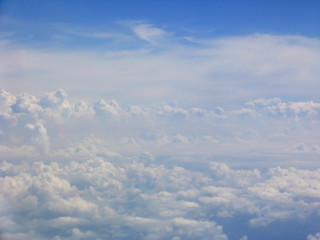 Image showing Aerial view on clouds