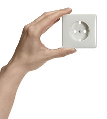 Image showing hand and socket