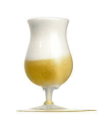 Image showing ebullient glass of beer
