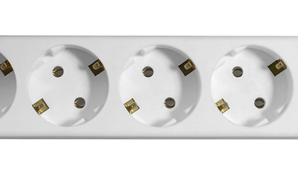Image showing white multiple socket detail