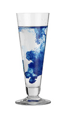 Image showing partly blue cocktail