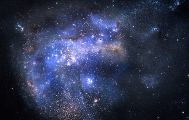 Image showing nebula gas cloud in outer space