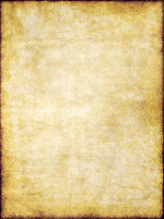 Image showing old yellow brown vintage parchment paper texture