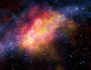 Image showing nebula gas cloud in outer space